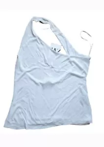 Camiseta sin mangas blanca grande de un hombro de Zara nueva con etiquetas para mujer - Imagen 1 de 5