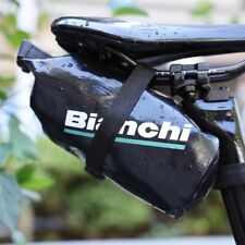 NEW Bianchi Saddle Bag Waterproof Black 10 x 10 x 18cm JP213S3802BK000 Cycling