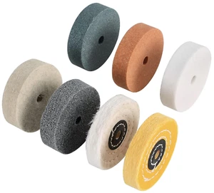 3 inch Buffing Polishing Wheel Kits(7 Pieces)for Mini Bench Grinder/Bench Buffer - Picture 1 of 7