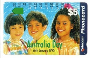 🔥 1995 Telecom Australia Day 1995 $5 Used 🔥 - Picture 1 of 1