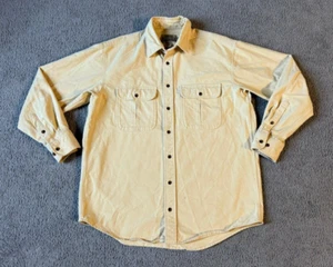 Cabela's Chamois Men's Yellow Long Sleeve Button Up Shirt - Size Large Tall - Picture 1 of 4