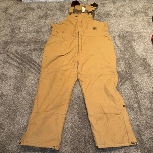 Berne Mens Heritage Deluxe Insulated Bib Overall B415BD Brown Duck 2XL SHORT - Picture 1 of 7