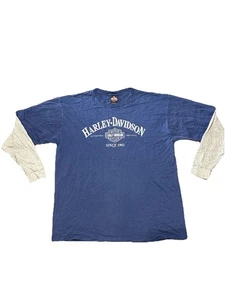Y2K Harley Davidson T Shirt Langarm Größe XL Made In USA Doppelseitig - Bild 1 von 6