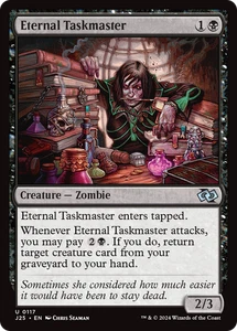 Eternal Taskmaster #117 | Near Mint | Foundations Jumpstart Magic MTG - Foto 1 di 1