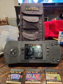 Atari Lynx 1 PAG-0201 Handheld Console - System Only For Repair No Power 3 Games