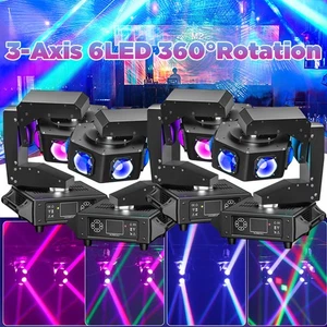 300W 3-Axis 6LED Moving Head Stage Light RGBW Beam Spot Lighting DJ Disco DMX - Picture 1 of 20