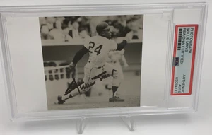 Willie Mays AUTO PSA authentisch signiert 3,5x3,5" FOTO größere Platte GIANTS METS HOF - Bild 1 von 9