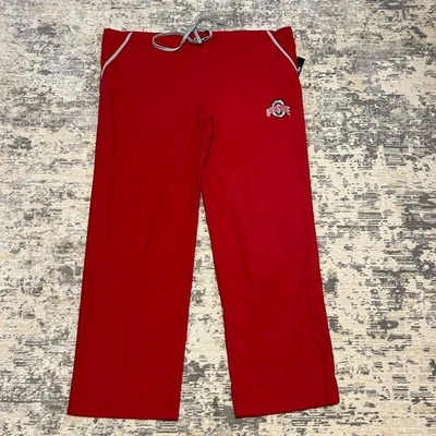 Pantalones Médicos Dudz Scrub Para Hombre XL Rojo Ohio State University Buckeyes Cordón Foto 1 de 4