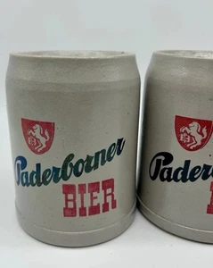 Paderborner Bier Paderborn Germany Beer Stein  x2 Mug Stoneware 0.5L (45) - Bild 1 von 17