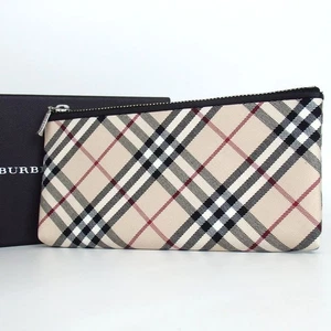 Authentic BURBERRY Nova Check Pencil Case stationery canvas [Used] - Picture 1 of 10
