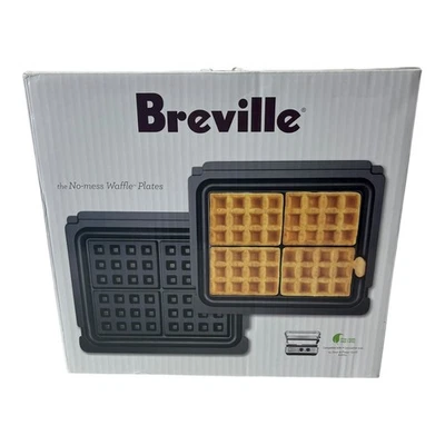 NEW Breville No Mess Waffle Plates for The Sear Press & Grill BGR700 PLATES ONLY - Image 1 of 4