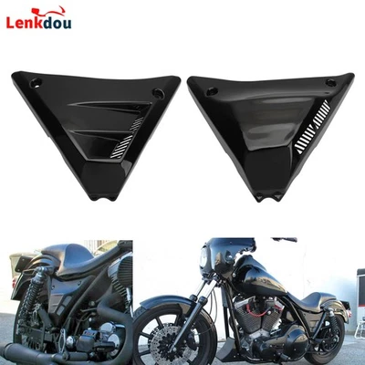 Vented Side Cover Panels For Harley Dyna 1982-94 FXR 1999-2000 FXRT FXRP Custom Foto 1 de 4