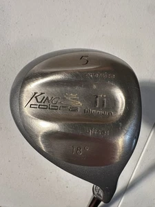 King Cobra Ti Titanium 18 degree Oversize Offset 5-wood Senior Flex Cobra grip - Picture 1 of 6