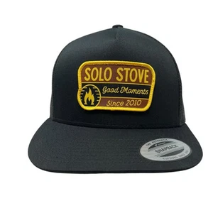 Solo Stove Mesh Trucker Snapback Hat Cap Camping Outdoor Patch Logo Dad Retro - Picture 1 of 8
