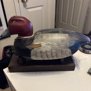 Antiguo señuelo de pato pelirrojo réplica por Dennis D. Raterman de Havre De Grace 2002 - Imagen 1 de 24