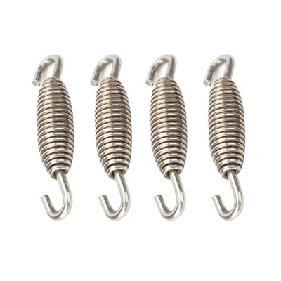 4 Pieces 55mm Exhaust spring Pipe Muffler Springs Swivel 55mm Motorcycle B - Image 1 of 4