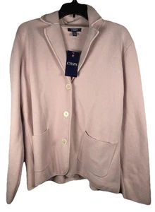 NWT Chaps Ralph Lauren Pink Button Cardigan Blazer Size XL - Picture 1 of 4