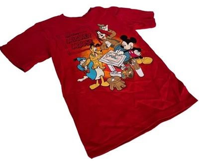 Disney Boys Mickey Mouse And Friends Walt Disney Studios Red Shirt Size XS - Image 1 of 3