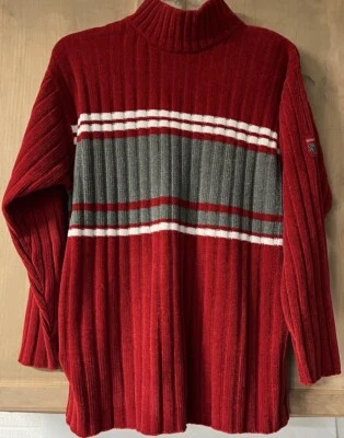 Suéter acanalado pesado rojo South Pole para mujer talla M Foto 1 de 4