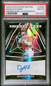 2022 Panini Elite Extra Edition Hidden Gems Douglas Hodo RC Auto #HG-DH PSA 8 - Picture 1 of 2