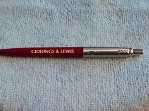 Parker Advertising Giddings & Lewis Ball Point Pen - Picture 1 of 4