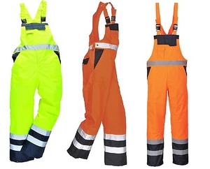 Para hombre Impermeable Contraste Bib'N'Brace Sin forrar Estanques Trabajo Barco de Pesca Vela Nuevo - Imagen 1 de 6