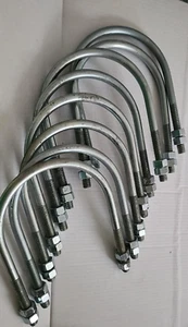 8 EMPIRE STANDARD U-BOLT 6" PIPE 5/8-11 DIA-THREAD GALVANIZED CARBON STEEL - Picture 1 of 2