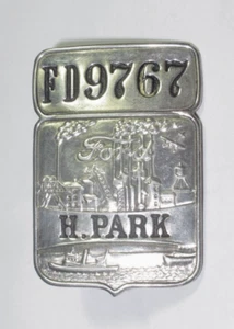 Ford Highland  Park Factory Employee Pin Badg Vintage ORIG  (1 Badge - Picture 1 of 7