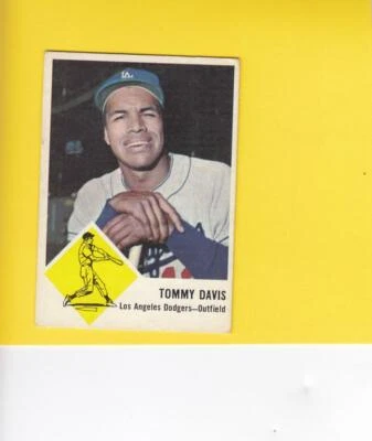 1963 Fleer #40 Tommy Davis Los Angeles Dodgers VG/EX Lot # 11495 - Image 1 of 2