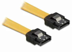 Conector de cable SATA recto amarillo recto con lengüeta de seguridad 30 cm SATA 6 Gb/s - Imagen 1 de 1