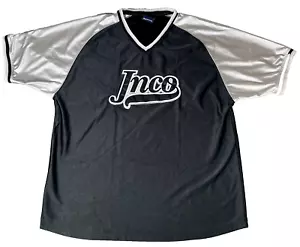 Vintage JNCO Jeans Sport Black Jersey Men's Size L - Picture 1 of 9