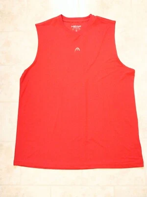Camiseta sin mangas para correr HEAD para hombre talla X-grande roja Foto 1 de 4