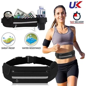 Running Bum Bag Fanny Pack Travel Waist Bags Money Zip Belt Pouch Sports Wallet - Picture 1 of 11