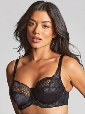 Sujetador Balconette PANACHE 7255 Clara Sin Forro 34J EE. UU. Negro Encaje 34GG Reino Unido ** Foto 1 de 4