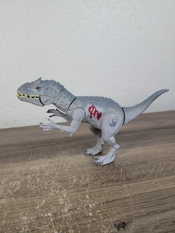 Jurassic World Indominus Rex Figure Battle Damage Bashers & Biters Gray 2015 JW Cover