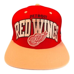 Detroit Red Wings Hat Cap Mitchell & Ness Large Logo NHL  Snapback Adjustable  - Picture 1 of 10