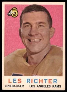 1959 TOPPS LES RICHTER LOS ANGELES RAMS #84 EX-EXMT X124