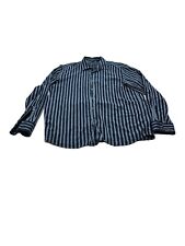 Hugo Boss Mens Blue Striped Dress Shirt Size 3XL Good Condition