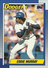1990 Topps #305 Eddie Murray Los Angeles Dodgers HOF