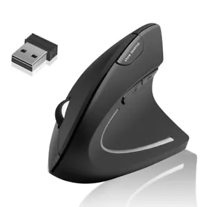 New USB Vertical Wired Mouse Ergonomic Design Wrist Rest Gaming Mice For PC NEW - Picture 1 of 1