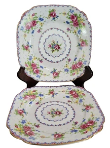 Royal Albert Petit Point 2 Bread & Butter Desert 6.25" Plates English Bone China - Bild 1 von 5