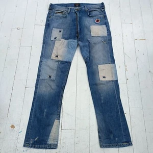 VIVIENNE WESTWOOD JEANS 32 x 34 Bondage Patched All Round Crotch Zip VERY RARE - Picture 1 of 24