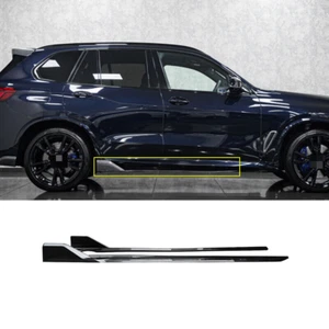 Extensión de faldones laterales estilo fibra de carbono apto para BMW X5 G05 M-Sport 2019-2024 - Imagen 1 de 11