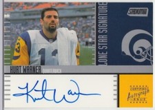 2000 STADIUM CLUB KURT WARNER LONE STAR SIGNATURES AUTO AUTOGRAPH LS8 RAMS