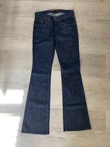 City Of Others Los Angeles Low Rise Wide Leg Jeans Size 25 Dark Wash Flare Demin - Picture 1 of 3