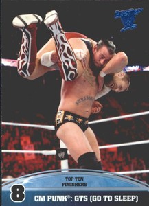 2013 Topps Best of WWE Top 10 Finishers #8 CM Punk: GTS (Go To Sleep)