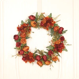 Christmas Sunflowers Wreath Artificial Wreath for Front Door Christmas Decor USA - Picture 1 of 6