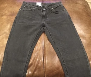Nudie Jeans Skinny Lin Black Seas Size 30x34 Men’s NWT - Picture 1 of 5