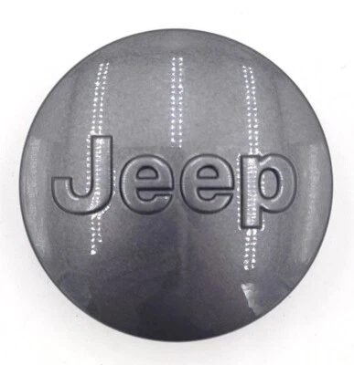 OEM Jeep 2.5" Glossy Charcoal Center Cap - 1LB77TRMAC/1LB77CDMAB - Image 1 of 4