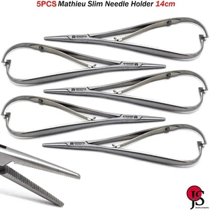 Mathieu Slim Ligature Elastic Placing Forceps Pliers Narrow Tip Orthodontics 5PC - Picture 1 of 5
